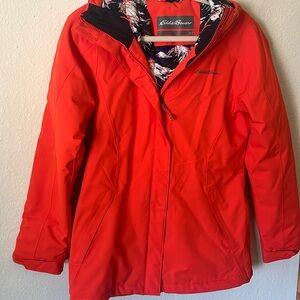 Eddie Bauer Orange women’s snowboarding jacket